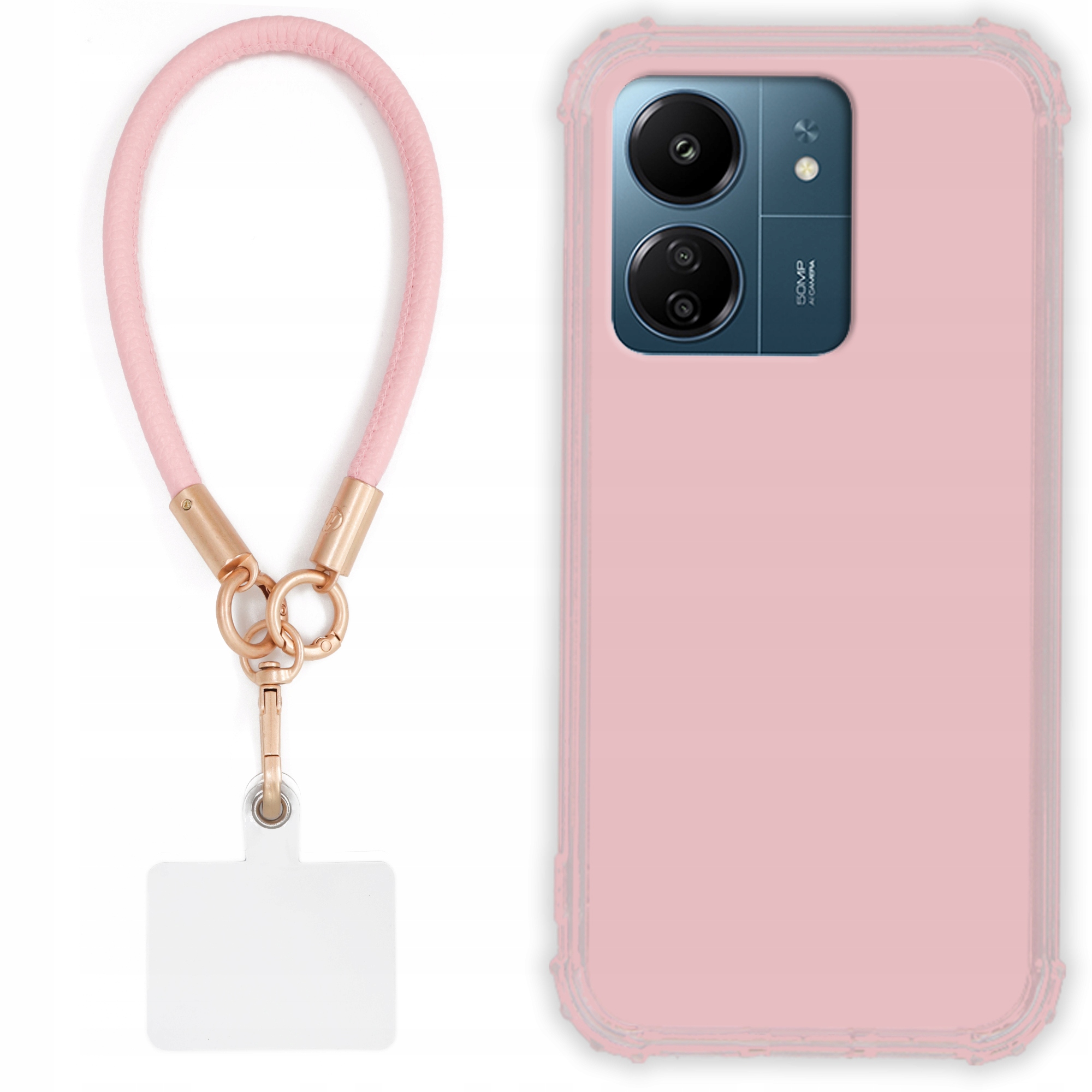 Etui pre Xiaomi Redmi 13C Case Antishock Pinky Ružové vodítko Sada Odolné