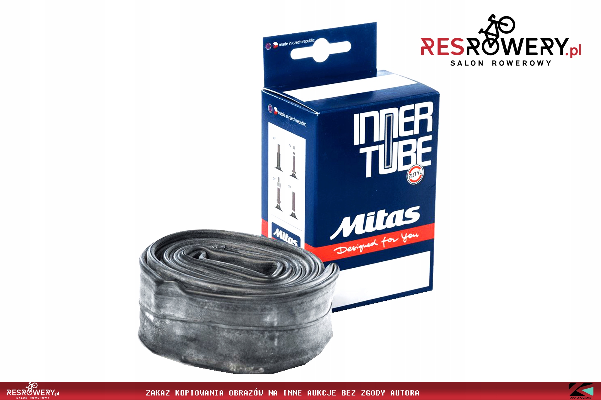 DĘTKA ROWEROWA / DO WÓZKA MITAS 10 x 1,75x2 AV35mm Średnica kół (cale) 10