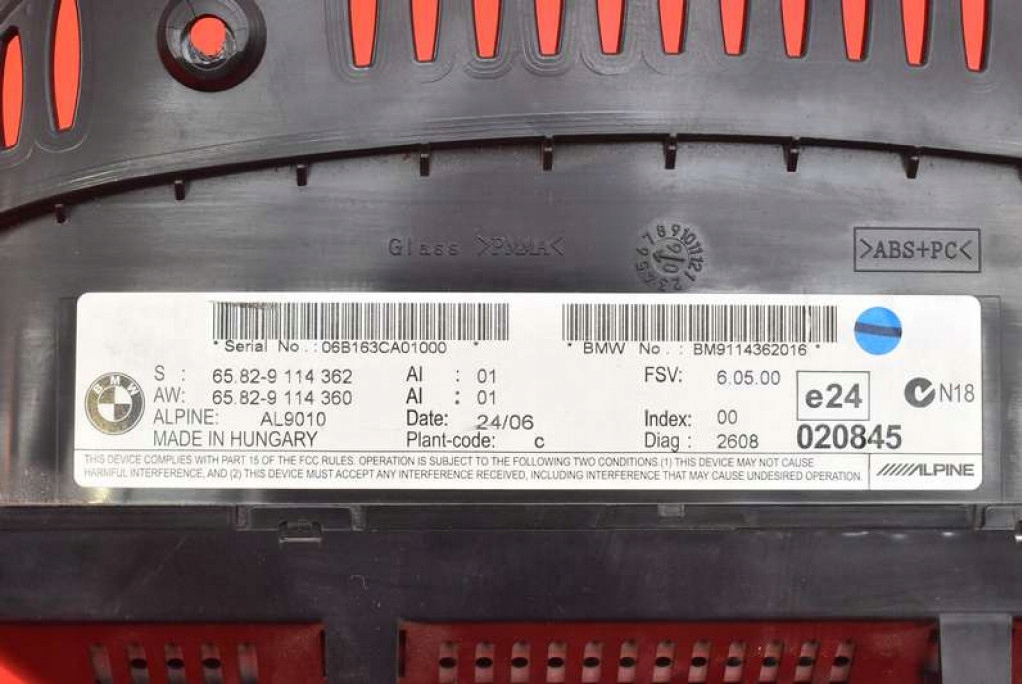 display navigation devices 9114362 BMW E90 E91 2.0 D KOMBI 163 KM 04-10