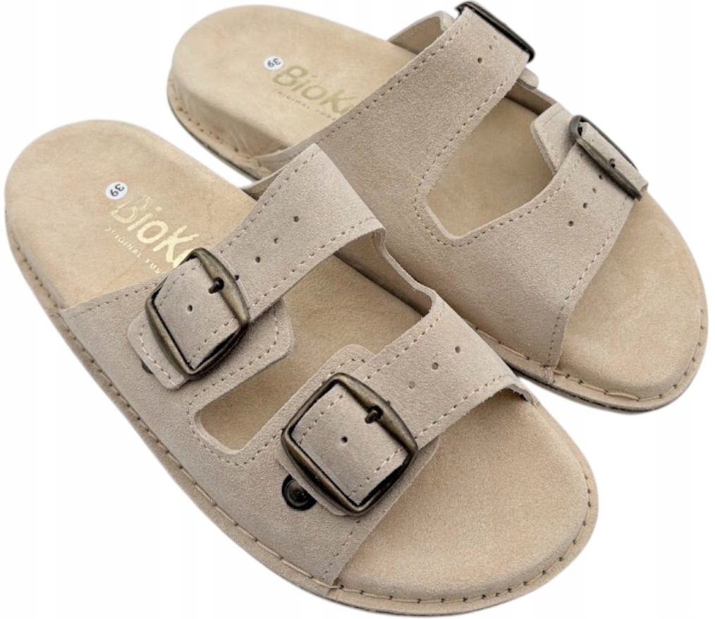 Fusbet nazouváky taupe BioKen semišové prémiové pohodlné profilované