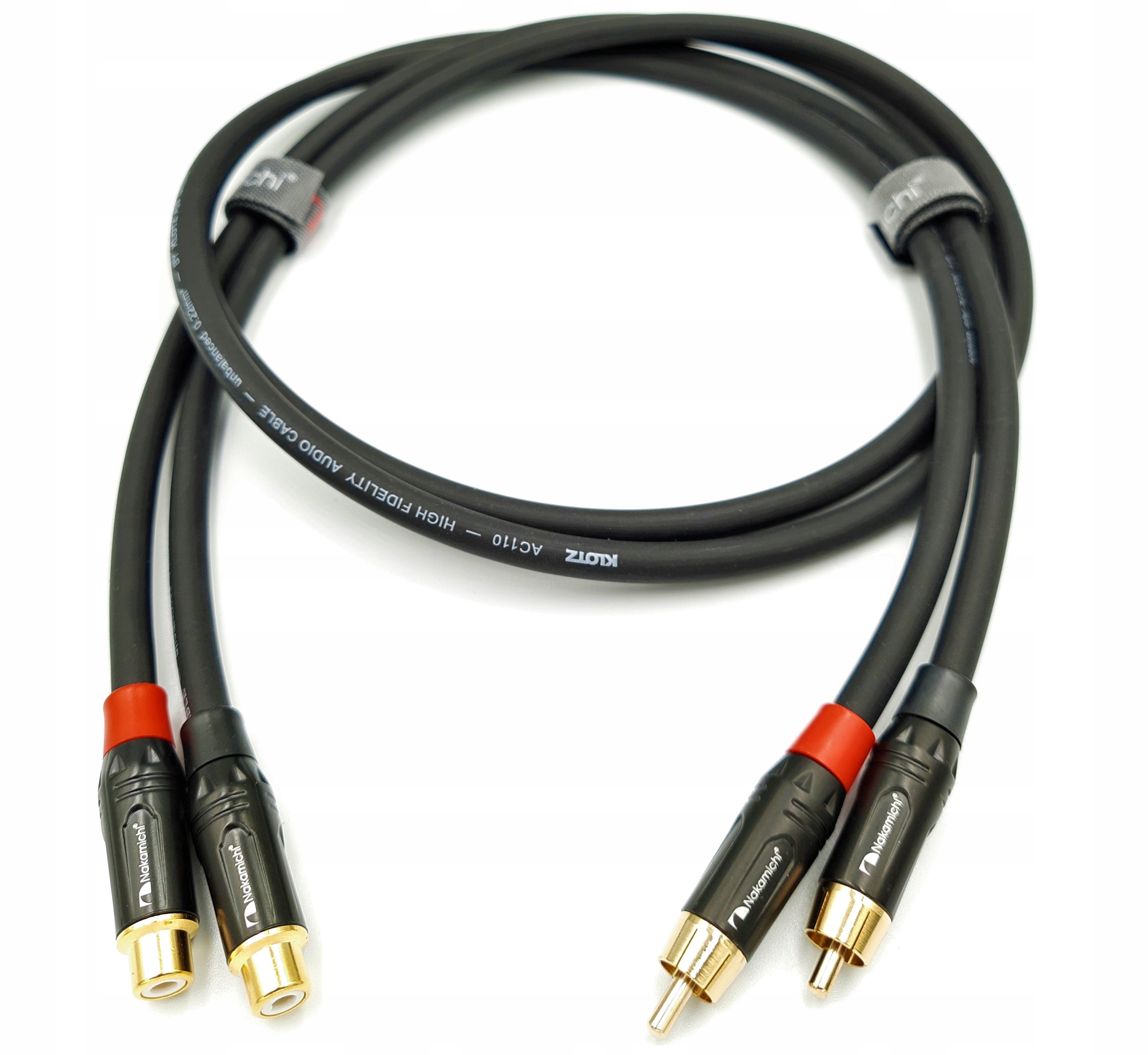 WTYK ŻEŃSKI GNIAZDO RCA CINCH NAKAMICHI 7mm 2szt Model N0556 HQ Premium 100% Copper 24k Gold