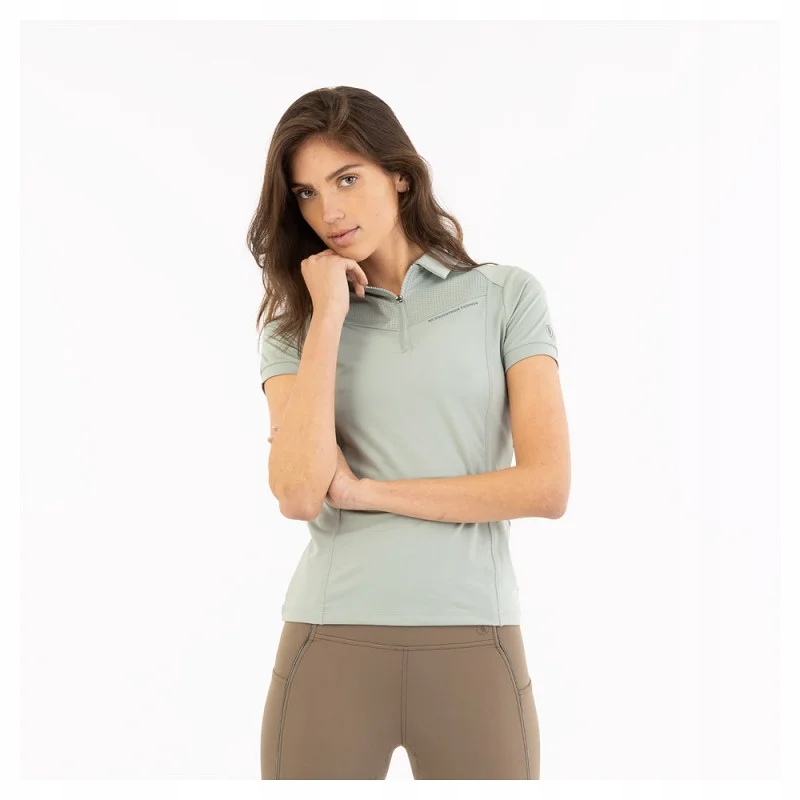 Polokošile jezdecké Br Zip-Up 25SS, šedé, velikost L
