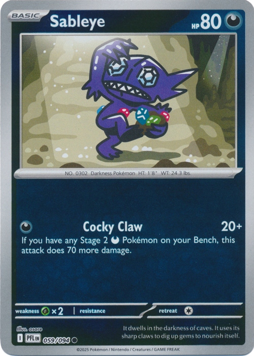 Sableye (pfl 059) Reverse