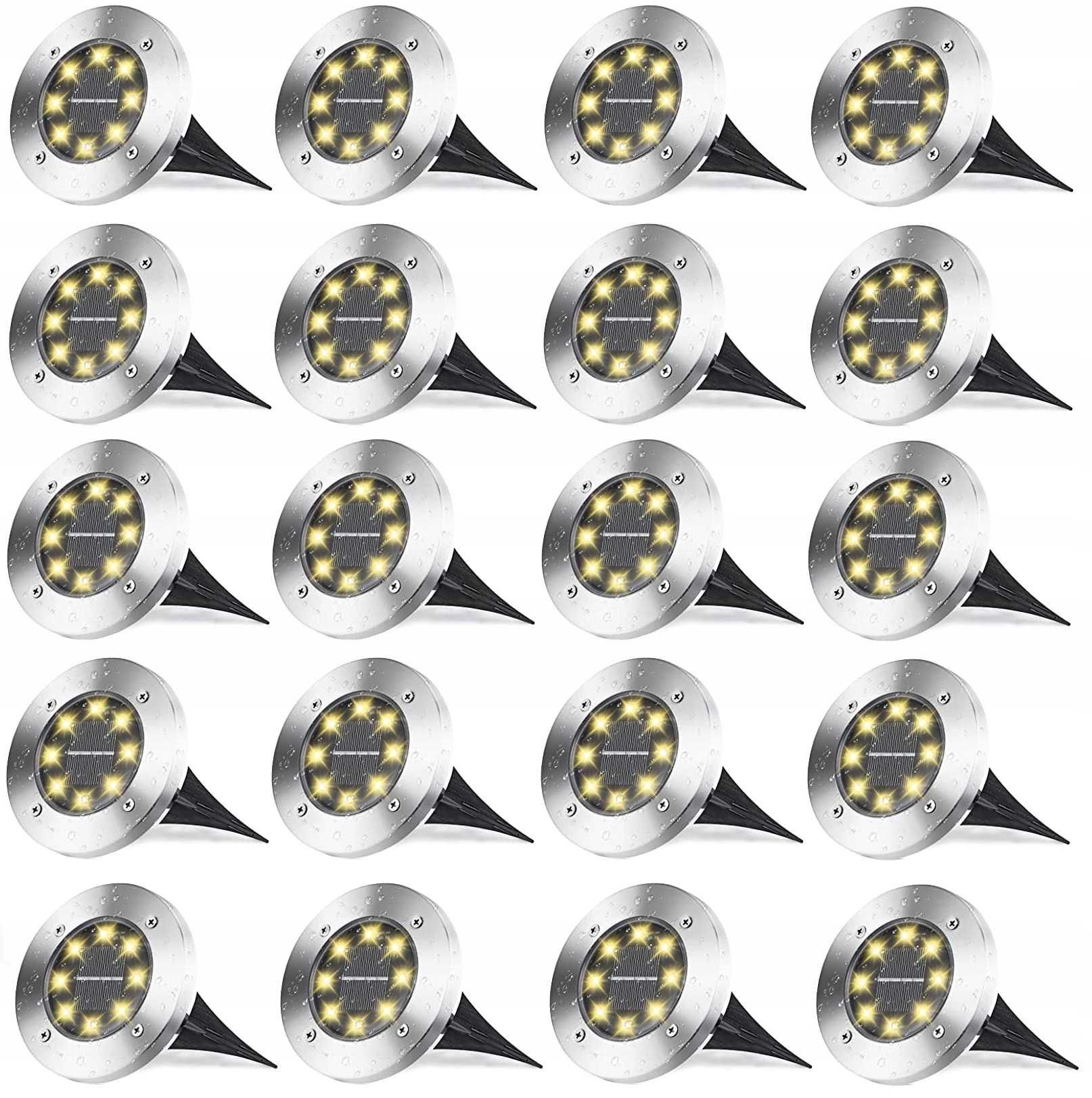

Lampa Solarna Najazdowa Gruntowa 8LED 20 Sztuk