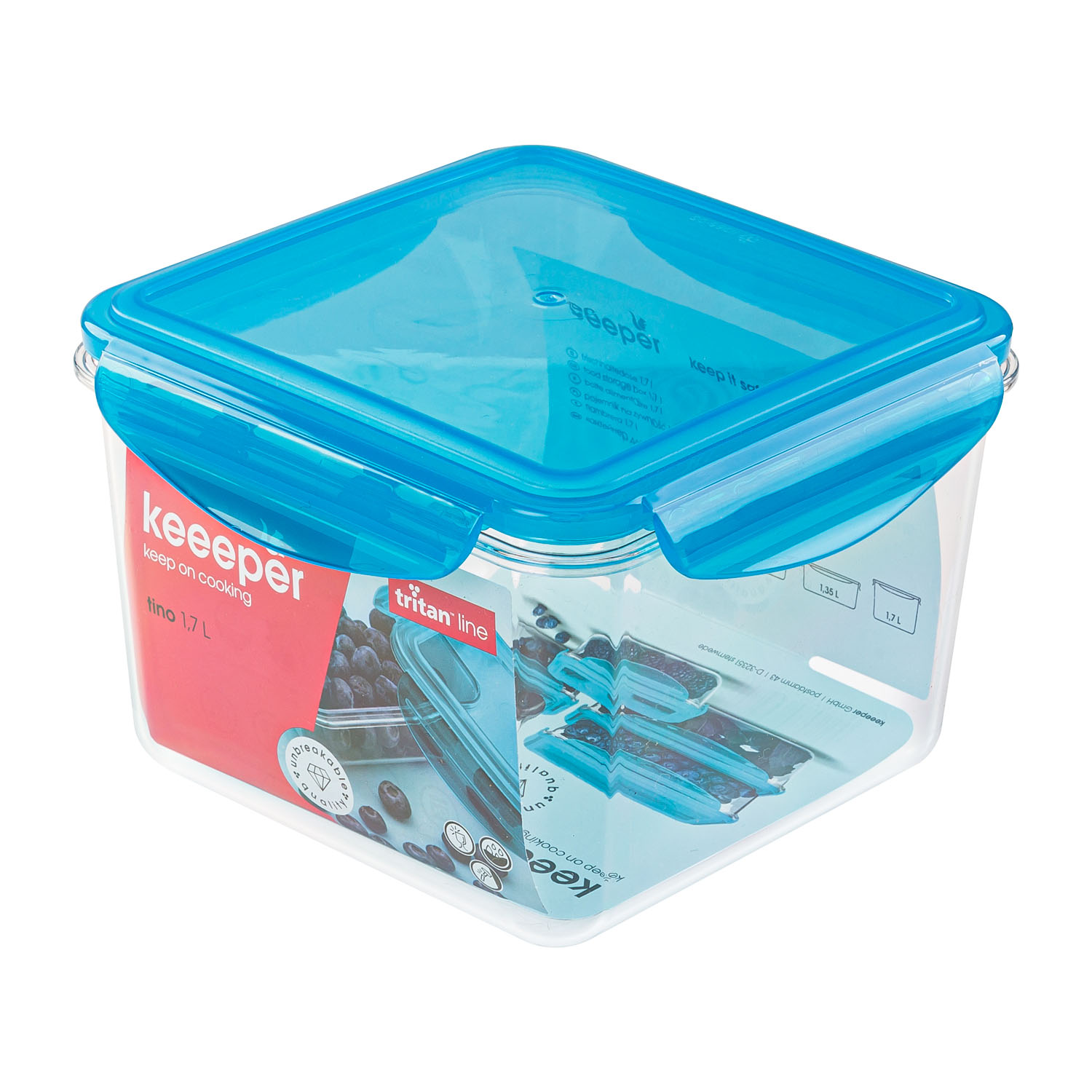 

Pojemnik na żywność 1,7l Tino Tritanowy Keeeper