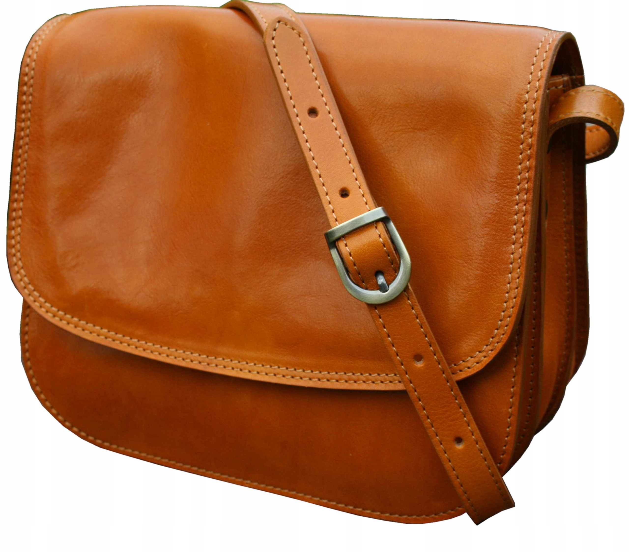 Dámská kožená kabelka, italská kabelka přes rameno, vintage, žlutá barva