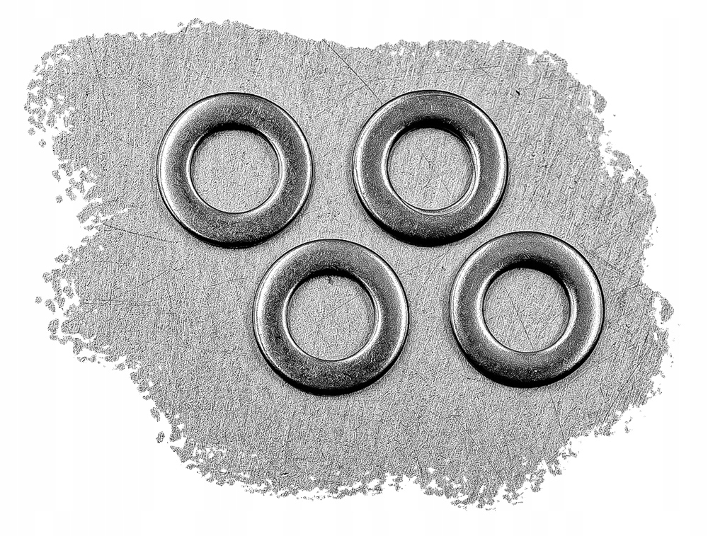 M2,5 PODKŁADKA PŁASKA NIERDZEWNA INOX A2 125 (100)
