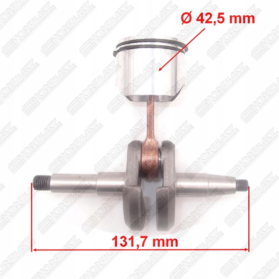 Klikový Hřídel S Pístem 42,5 mm Pila Hortmasz HPL4600