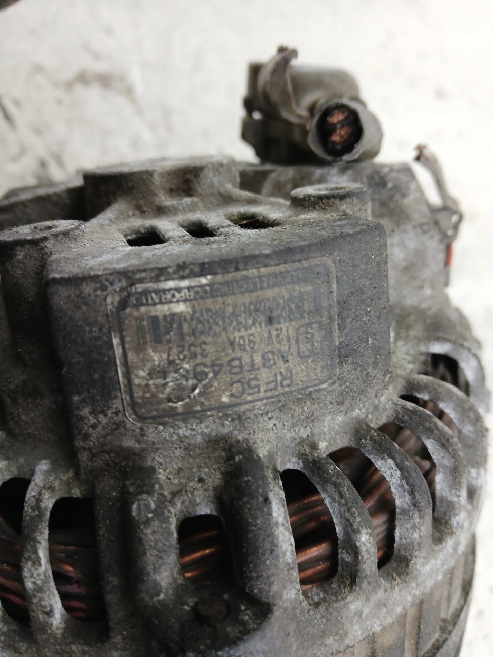 MAZDA 6 GG 2.0 CITD alternator A3TB4981 90A