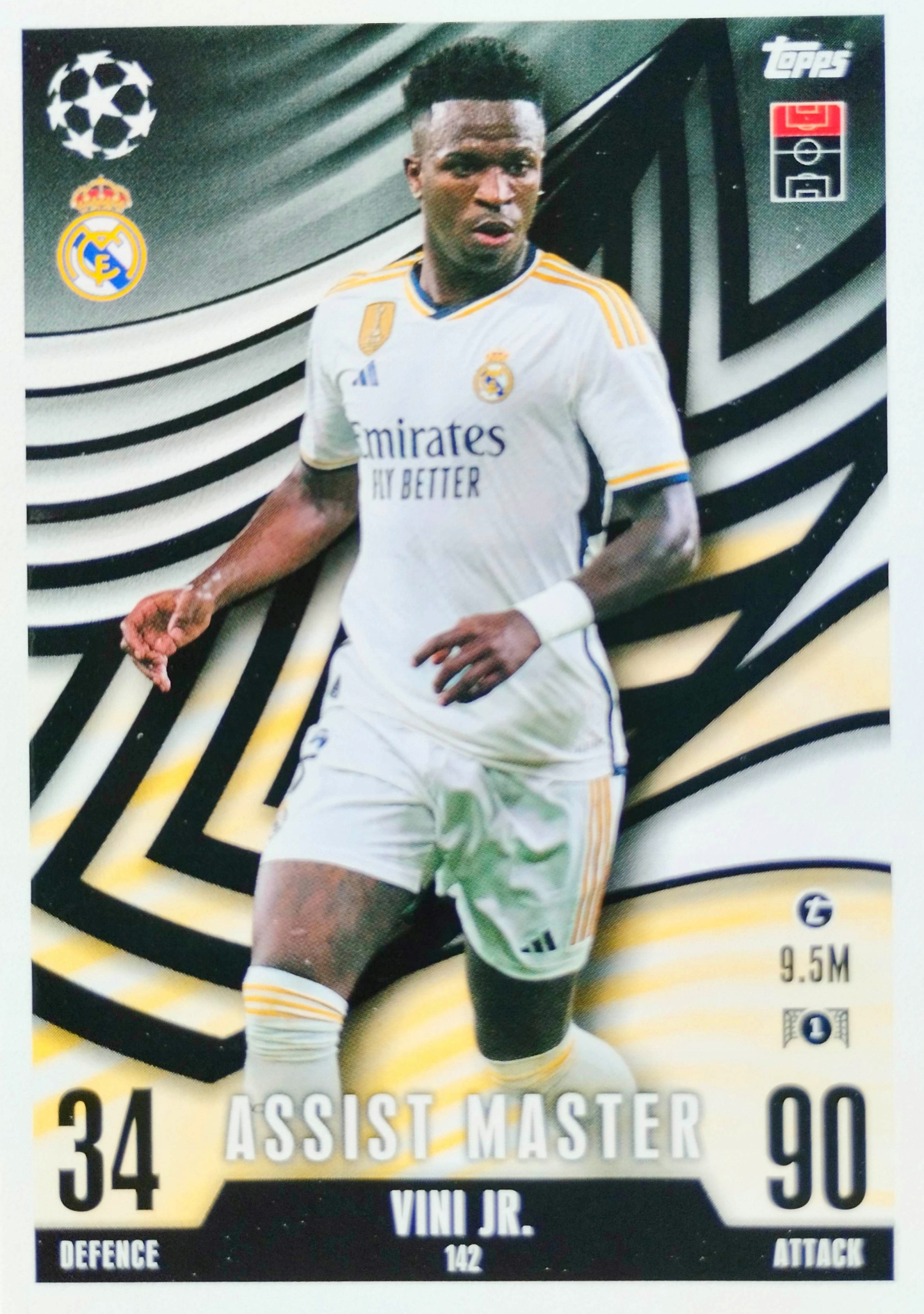 Topps Match Attax Extra 2023/2024 Assist Master 142 Vinicius Jr Real