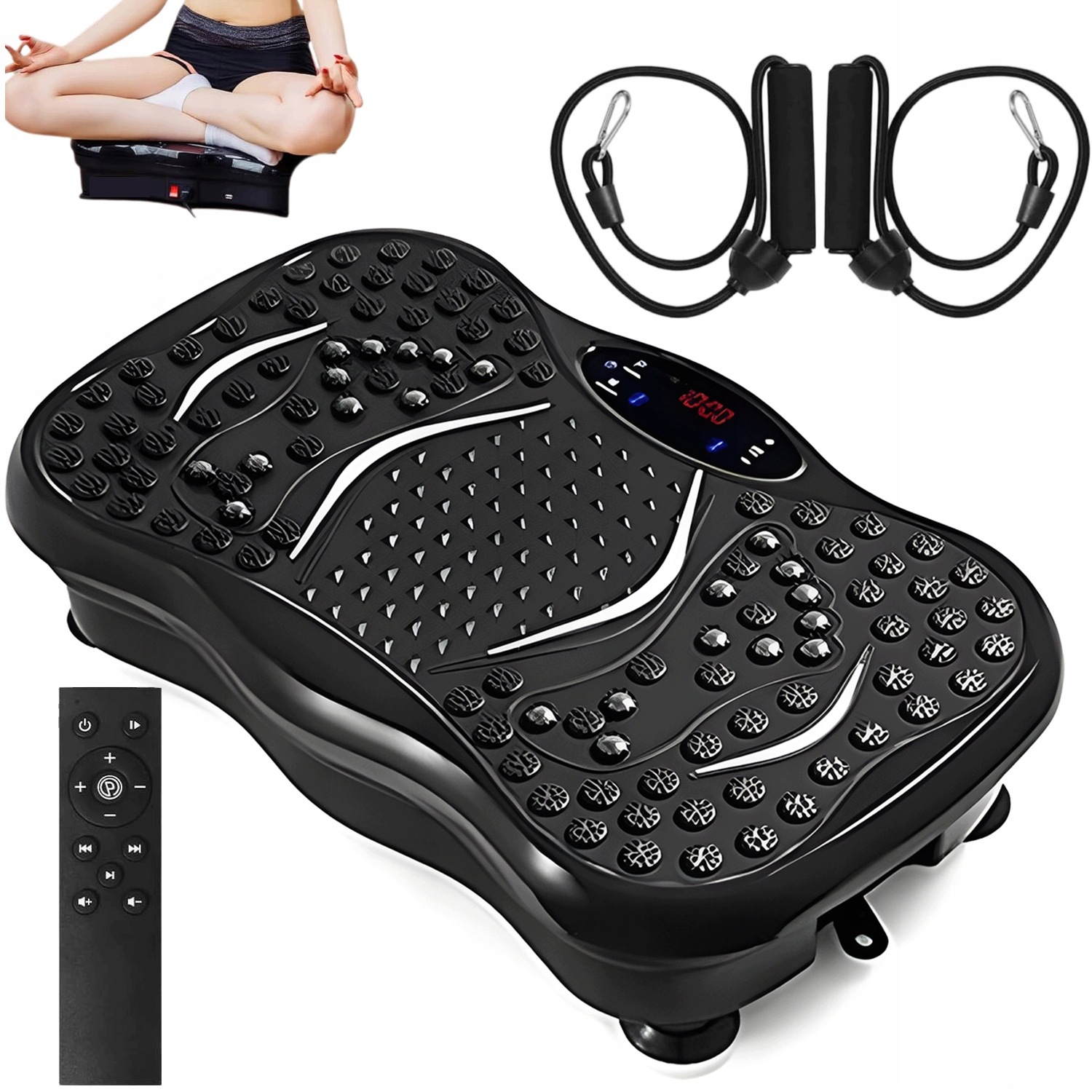Wibrująca Deska Fitness Z Resorami Do Wzmacniania Całego Ciała