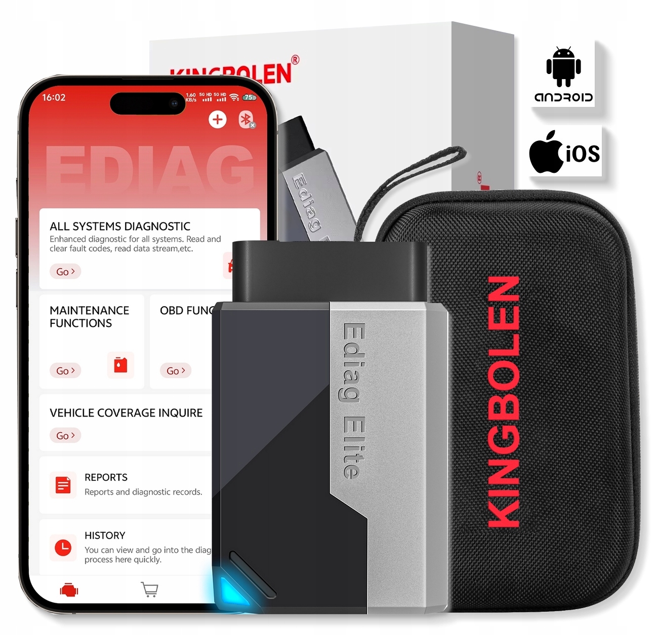 Interfejs Skaner Diagnostyczny Uniwersalny Obd 2 Dożywotnia Aktualizacja