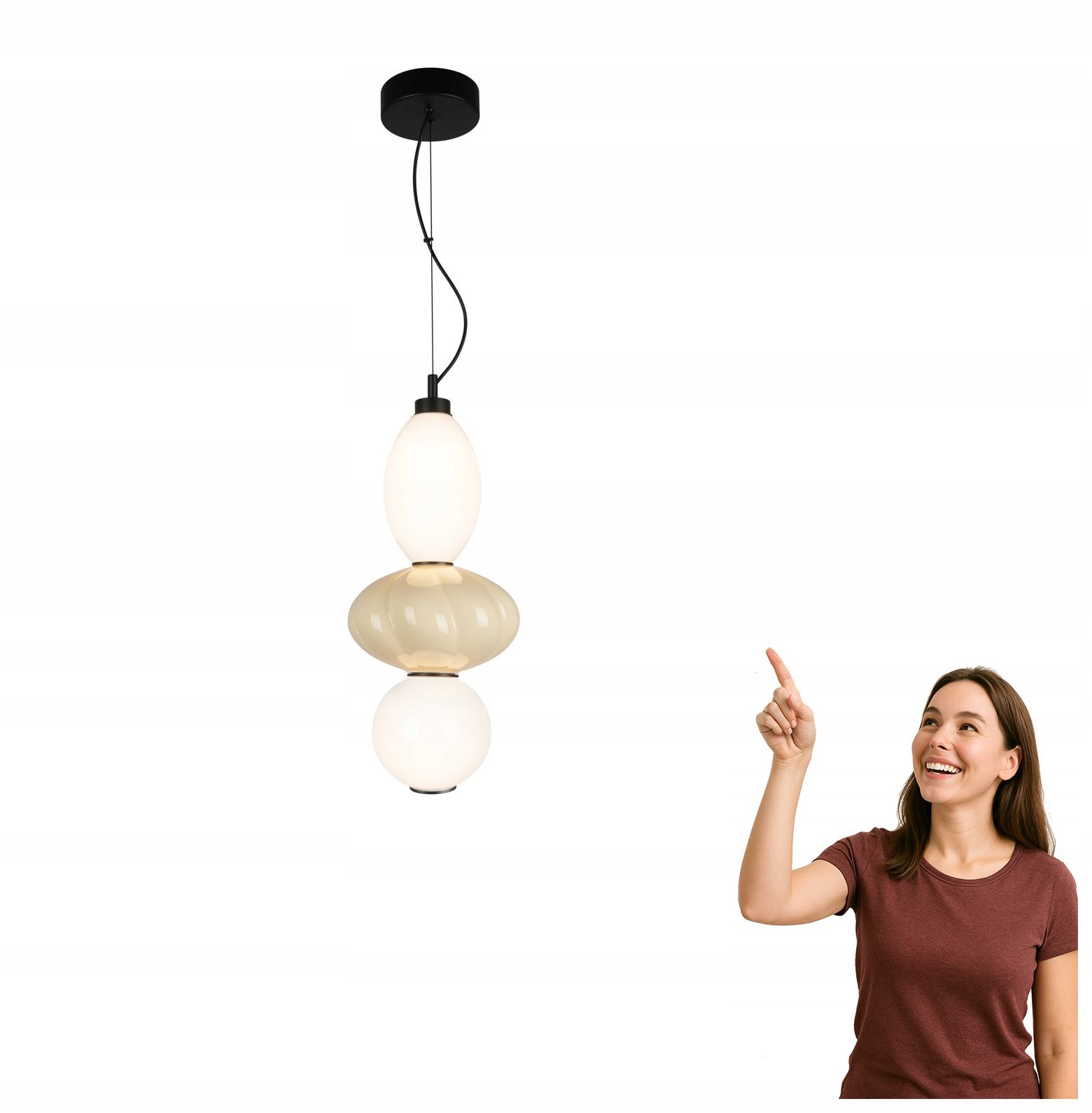 Závesná Led lampa 18W Tordi PND-94721-2B-YLL Italux