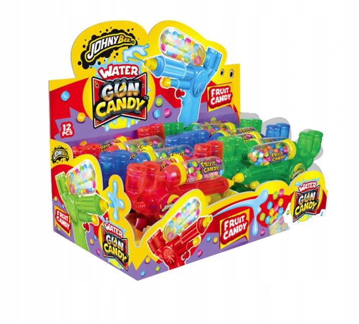 Bonbóny hračka vodní pistole Water Gun Candy 12 Ks