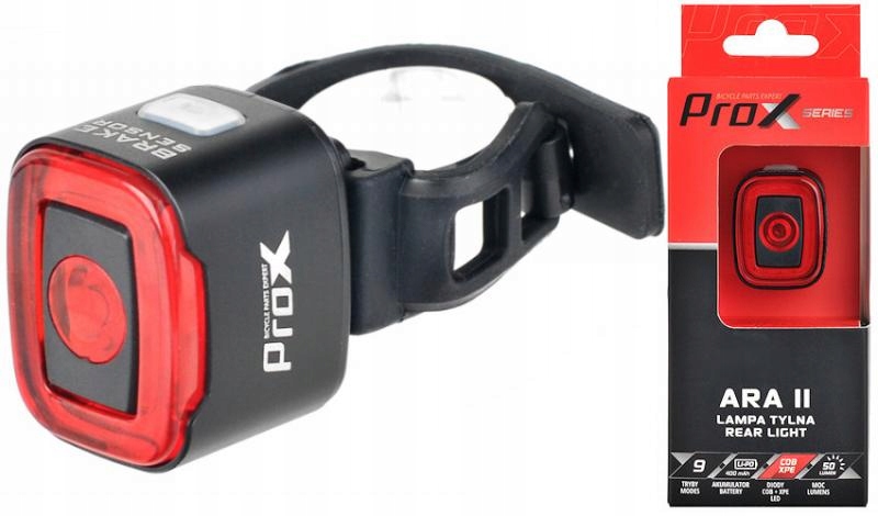 Lampa Tył Prox Ara II Cob-xpe Led 50Lm 400mAh Stop