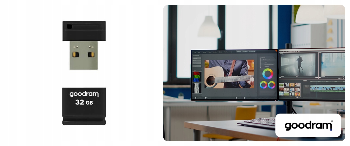 Pendrive GOODRAM 32GB UPI2 USB 2.0 czarny Maksymalna prędkość zapisu 5 MB/s