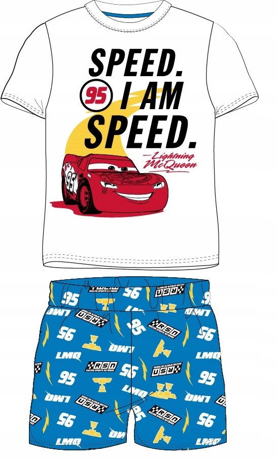 

Piżama Chłopięca Auta Zygzak Mcqueen Kr Rękaw 110