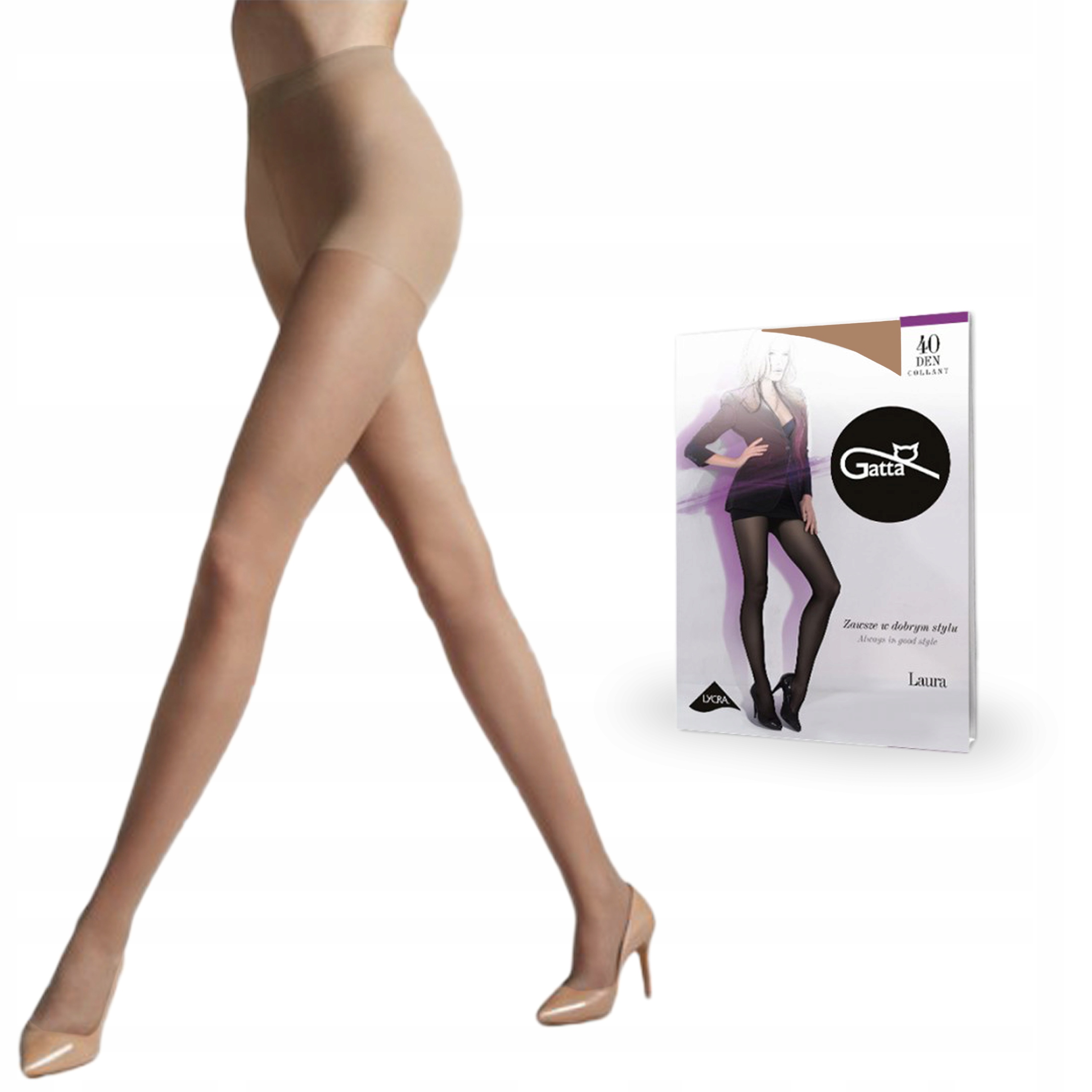 

Rajstopy Gatta Laura 40 den lycra Beige 3-M