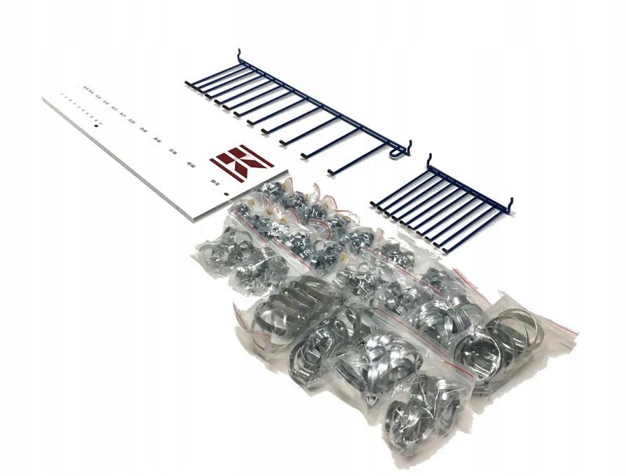 ZESTAW OPASEK ŚLIMAKOWYCH 220szt. + WIESZAK KRAMP Rodzaj opaska ślimakowa