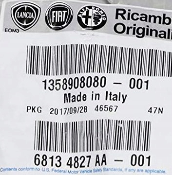 Przewod intercoolera DUCATO 2 3D 06 14 1358908080 Part number OR1358908080