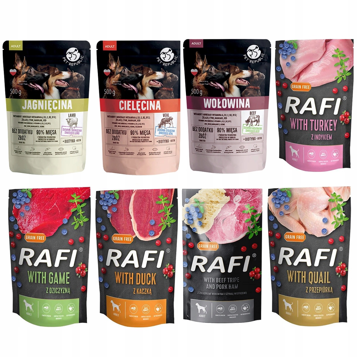 Levně Rafi PetRepublic krmivo pro psa Sáčky 40x 500g dobré krmivo