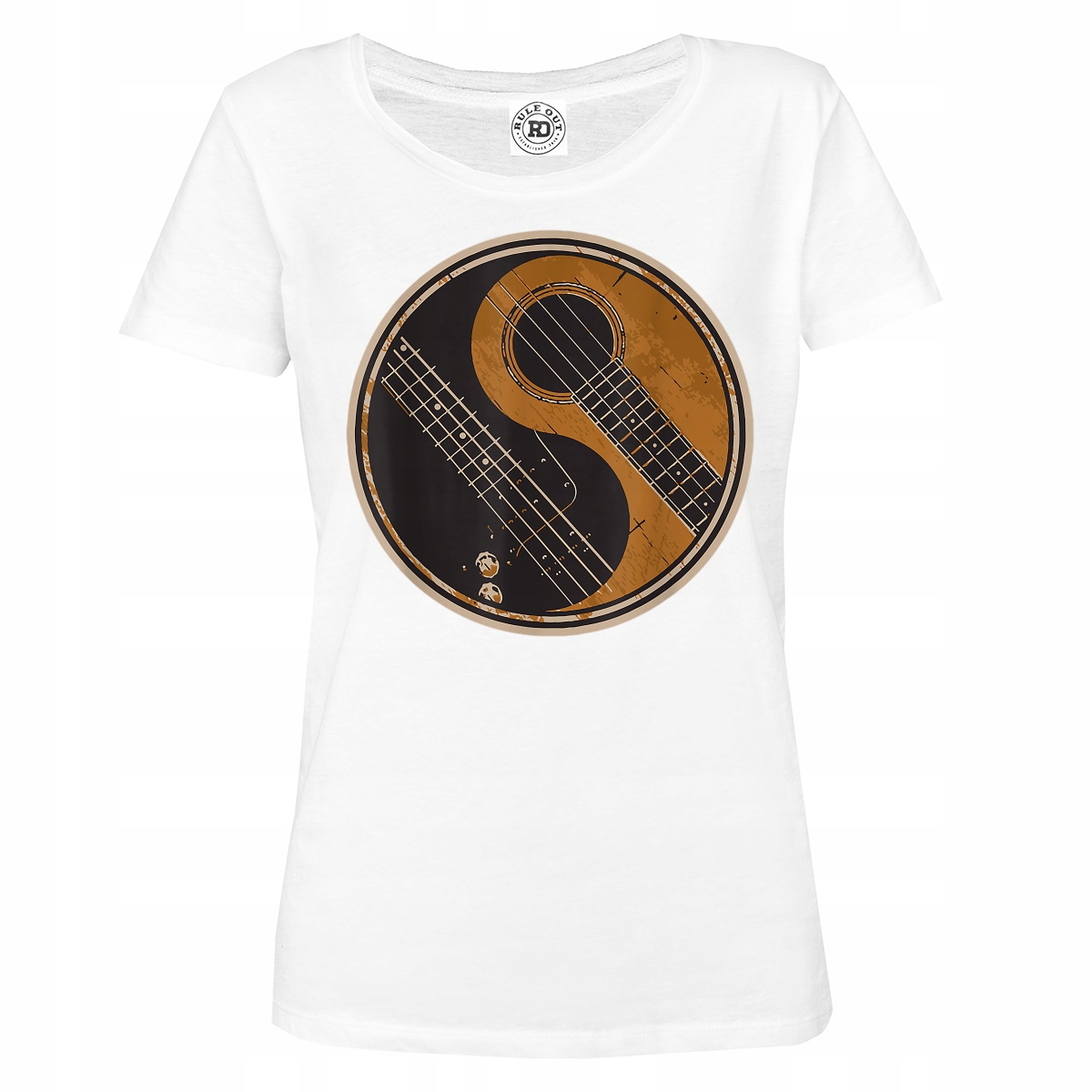 

Damska Koszulka Muzyczna Dla Muzyka Gitara Retro