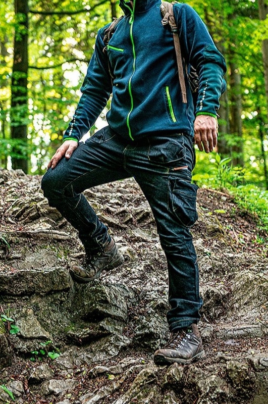 NEO SPODNIE ROBOCZE do pasa MONTERSKIE r. S jeans Materiał dominujący bawełna