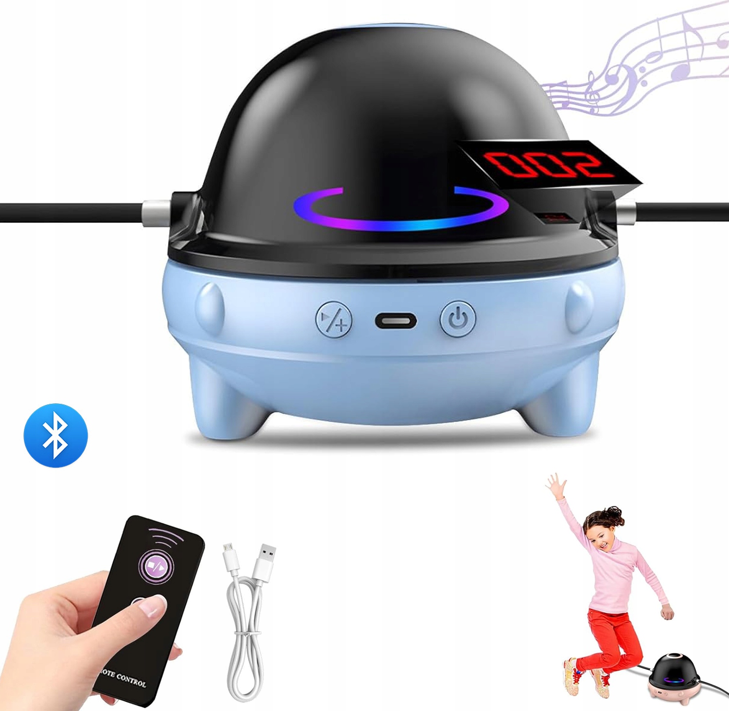 Inteligentní Švihadlo Pro Děti S Led Displejem A Bluetooth