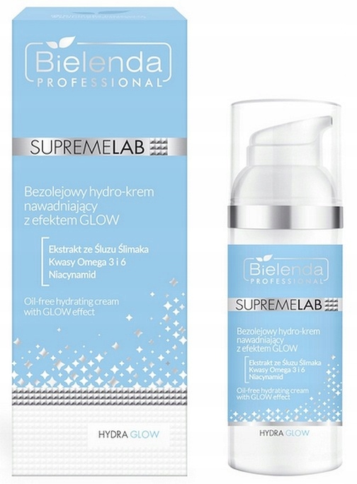 BIELENDA SUPREMELAB HYDRA GLOW BEZOLEJOWY HYDRO-KREM NAWADNIAJĄCY GLOW 50ML