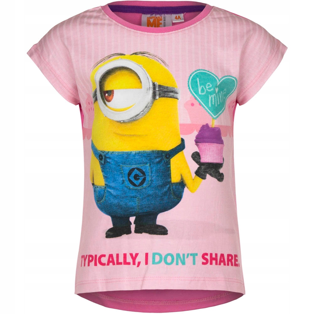 

Nowa Bluzka Krótki licencja Minionki Girl- 98