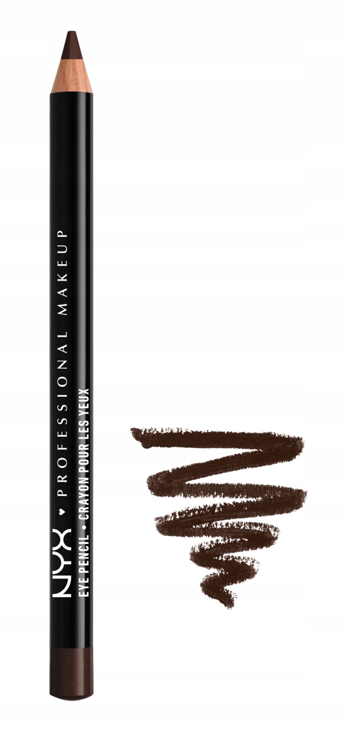 Měkká tužka na oči Nyx Professional Makeup saténová hnědá