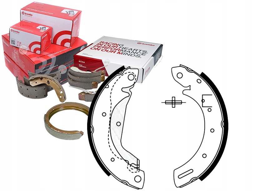 23 577/RS5 - ГАЛЬМІВНІ КОЛОДКИ BREMBO. КУЗОВ FORD MAVERICK
