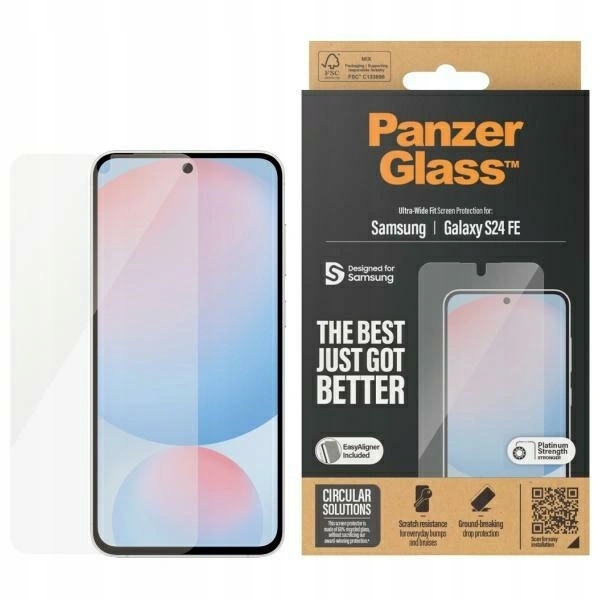 Sklo PanzerGlass Ultra-Wide Fit pro Samsung Galaxy S24 Fe