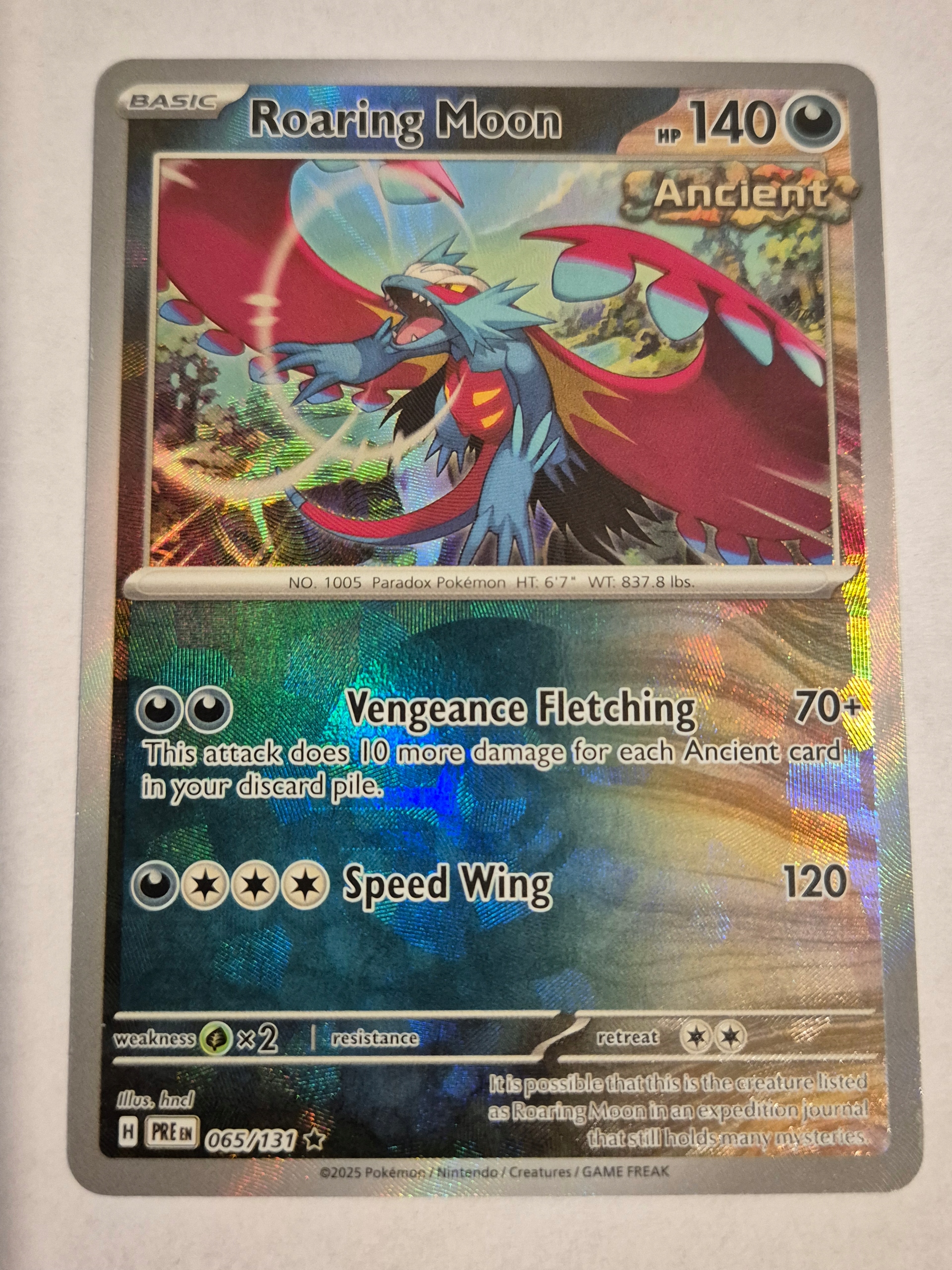 Karta Pokemon Tcg Roaring Moon 065 /131 Poke Ball