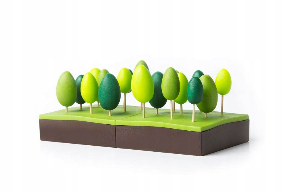 Widelczyki Forest Party zielone 10218-GN Wykończenie inne