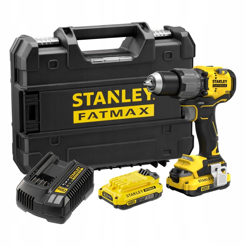 Bezszczotkowa Wiertarko-wkrętarka 2x2AH Udarowa Fatmax Stanley SFMCD726D2T