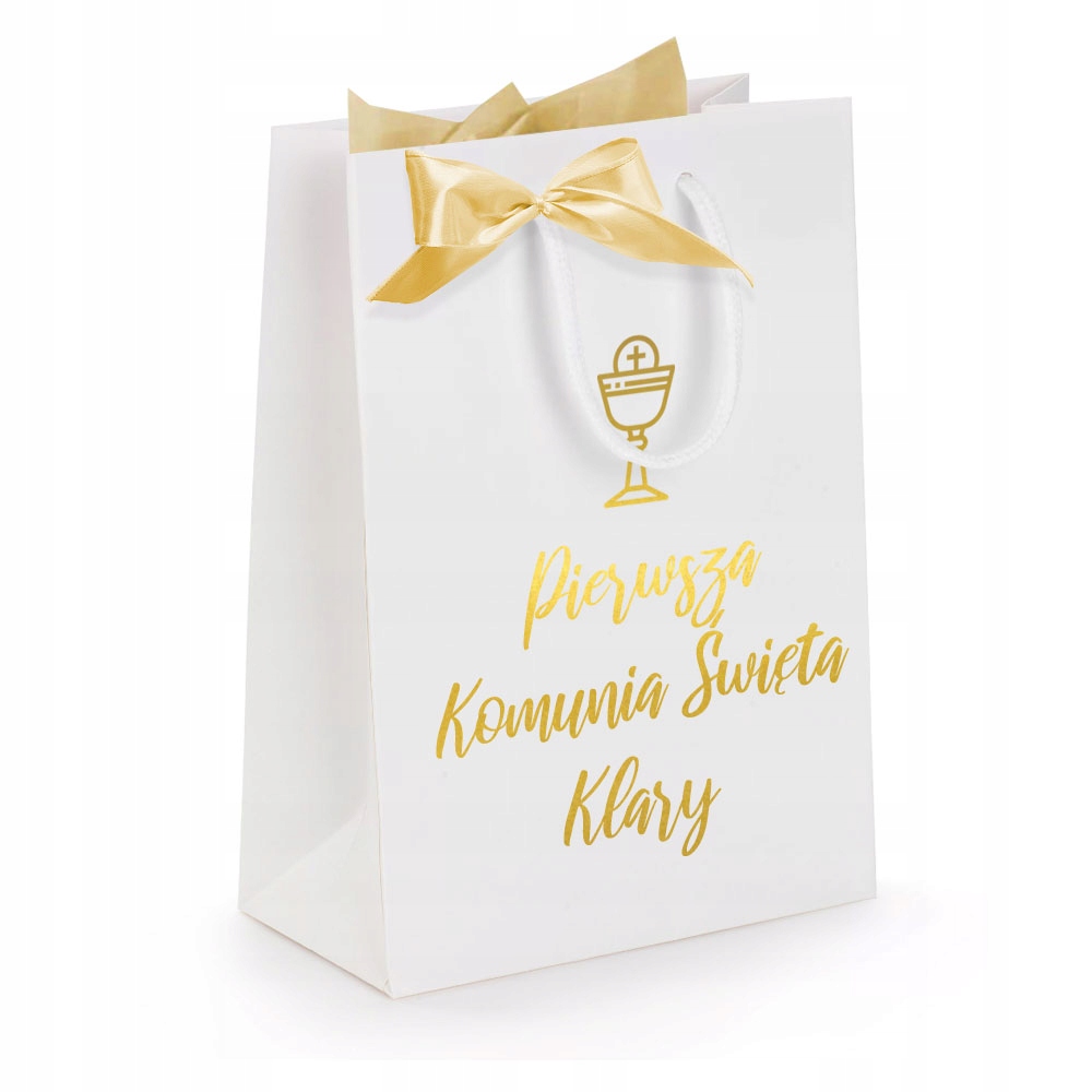 

Torebka z personalizacją na Komunię Św