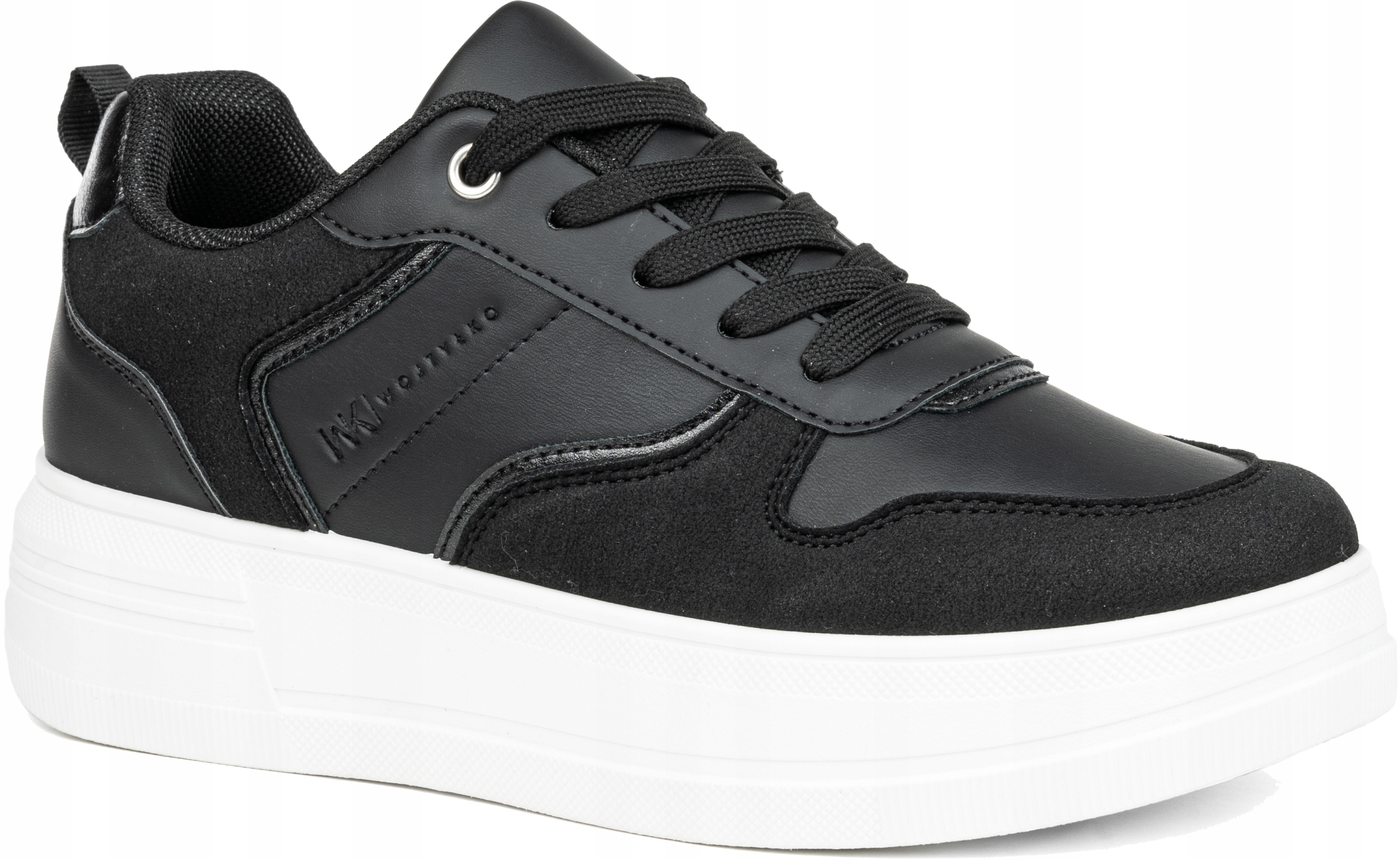 Dámské sportovní tenisky s platformou, černé, klasické, Wojtłko 37