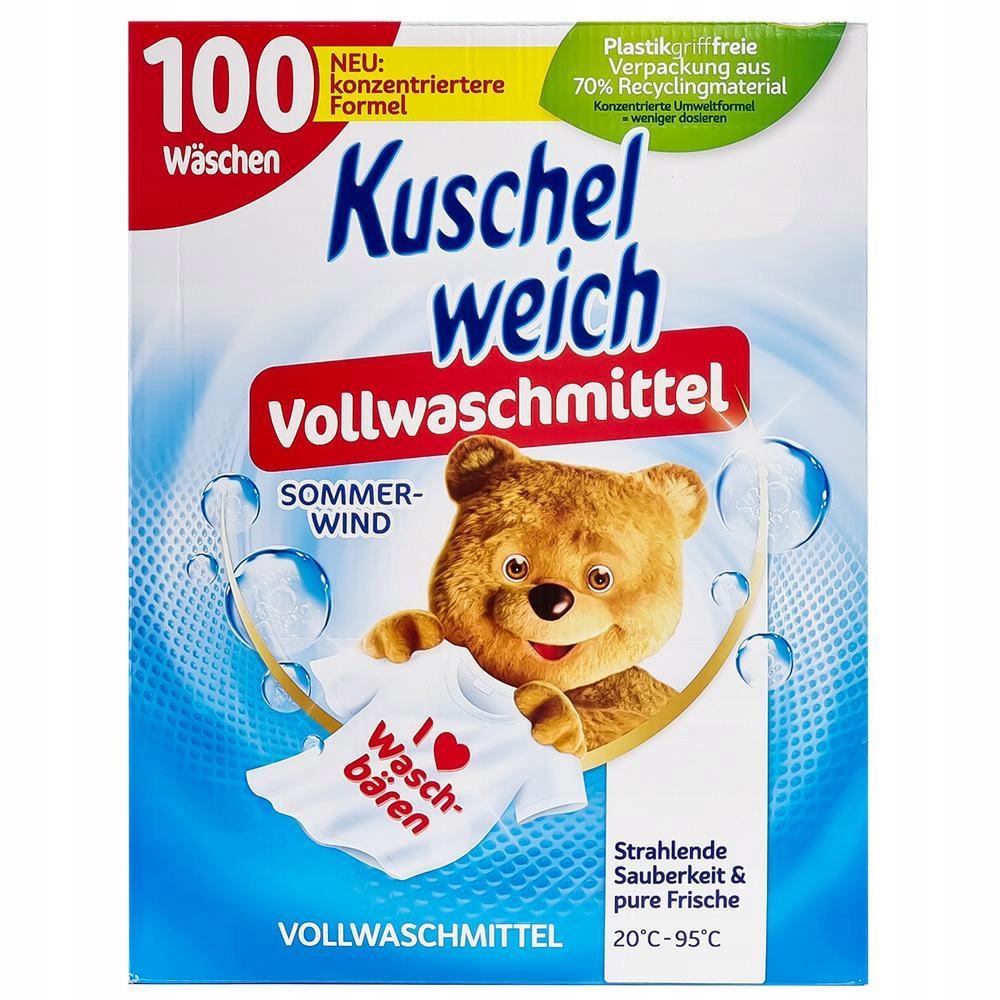 Levně Kuschelweich prací prášek 100 praní 5kg Univerzální Německý
