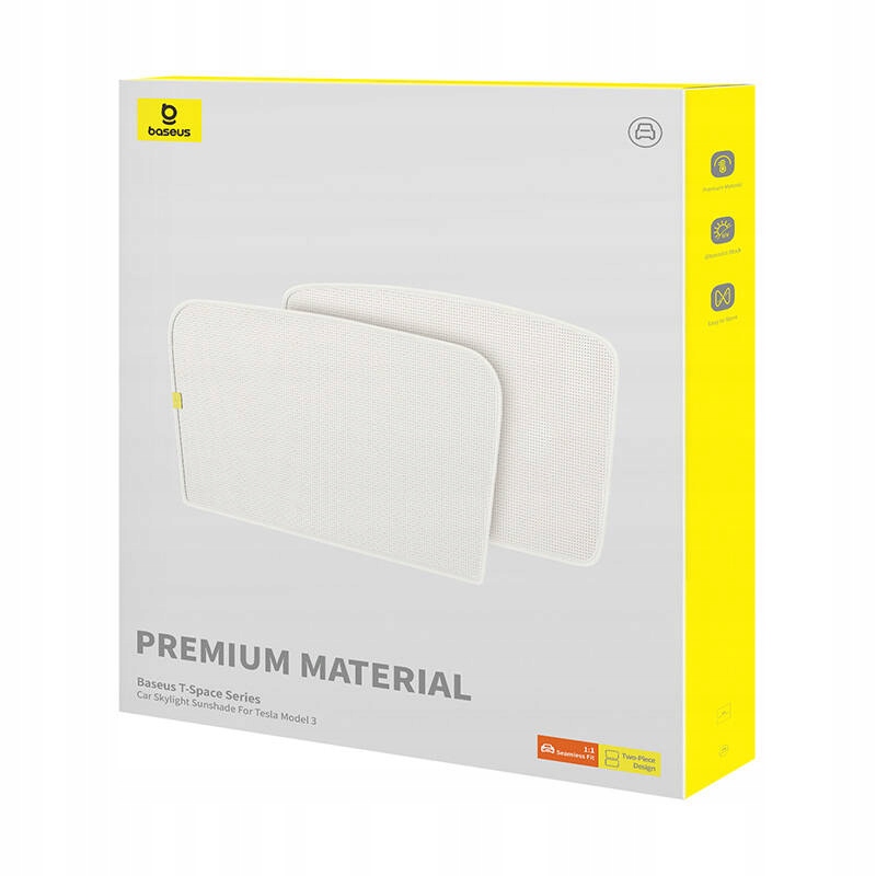 BASEUS SAMOCHODOWA OCHRONA MATA PRZECIWSŁONECZNA JEDNOWARSTWOWA DO TESLA 3 Waga produktu z opakowaniem jednostkowym 1.379 kg