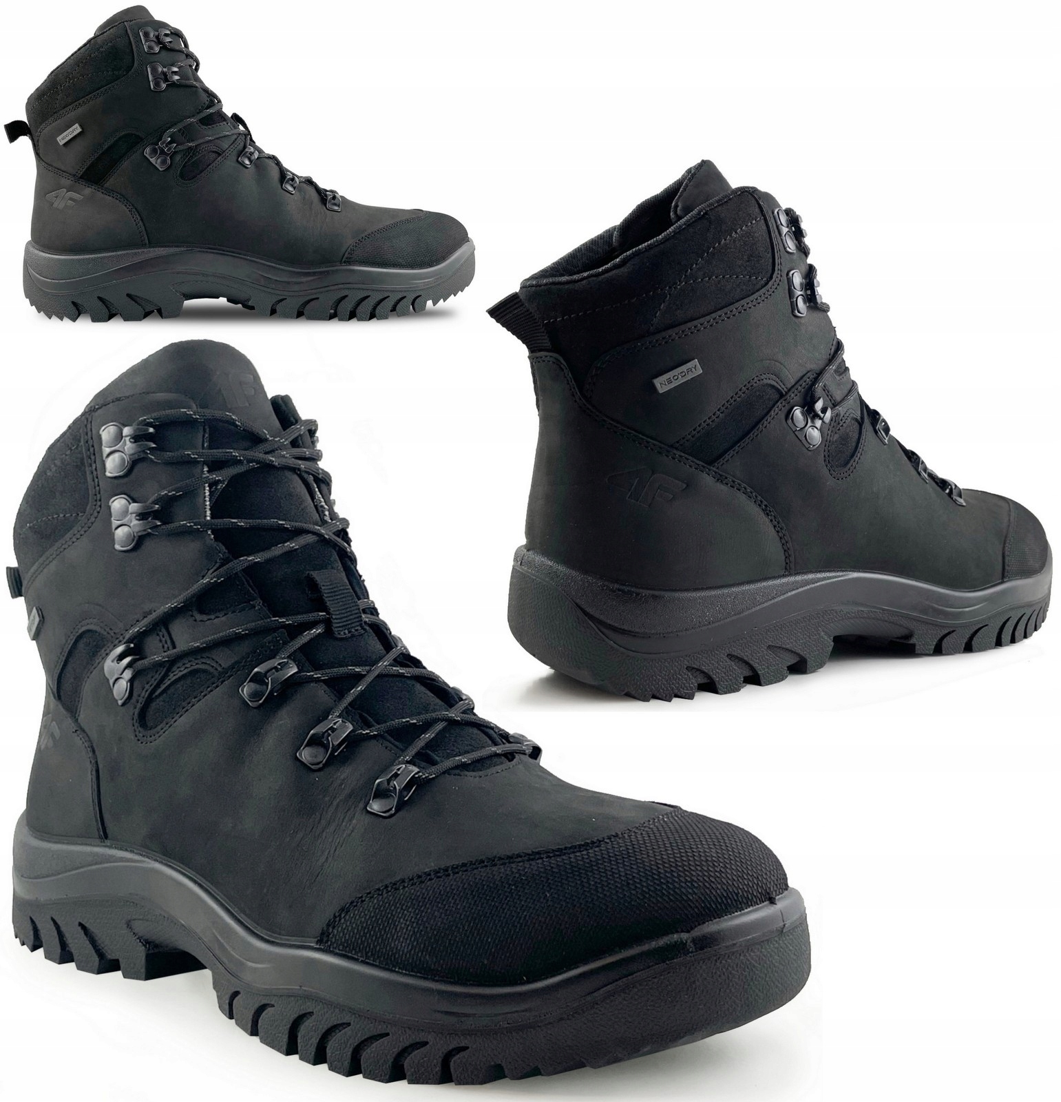 Pánské Boty 4F Zimní Trekkingové Hory OBM260 21S Černé Teplé vel. 44