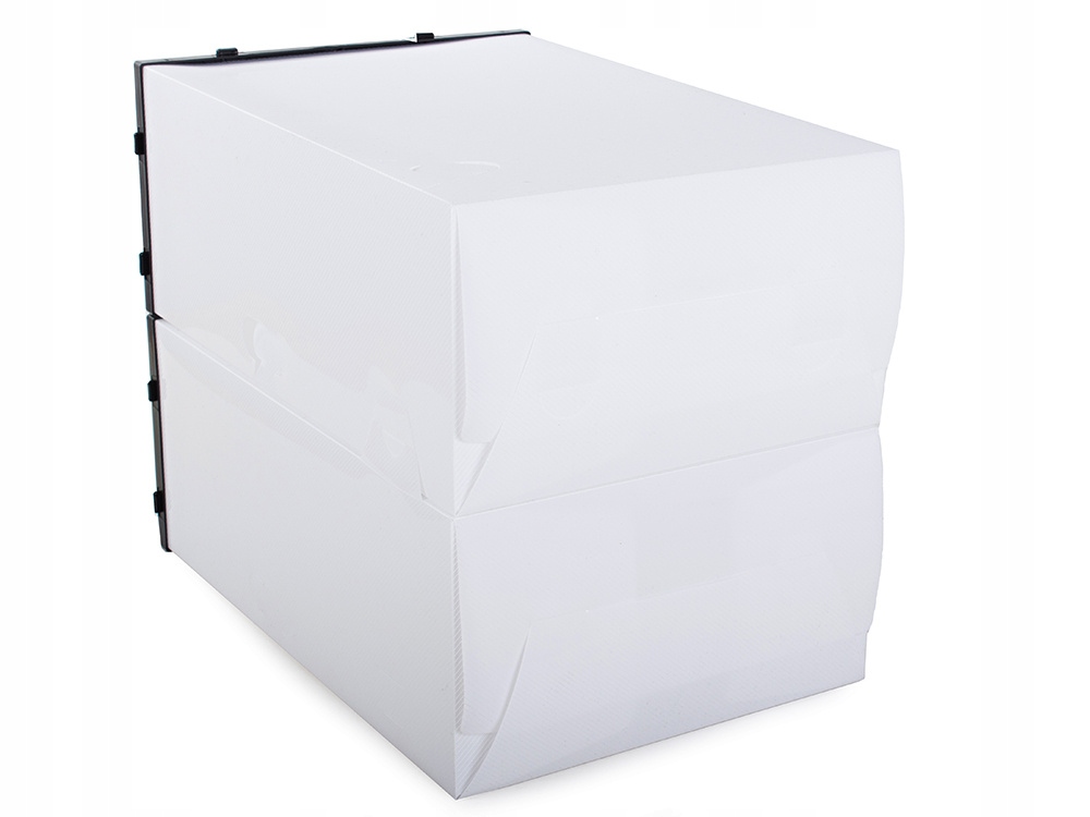 Pudełko pojemnik organizer na buty z klapą szafka Wysokość produktu 14 cm