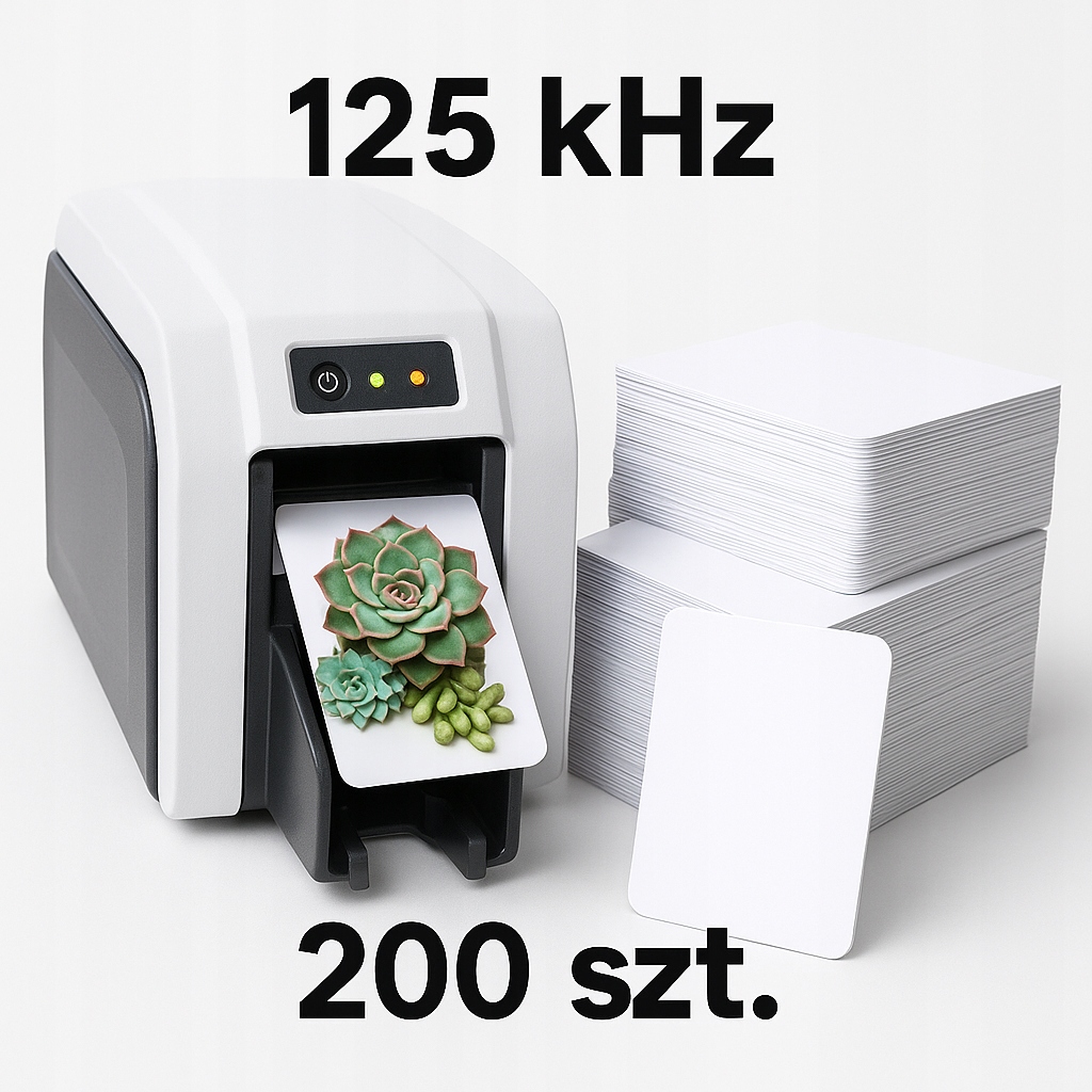 200 ks Bezkontaktní karta pro tisk Rfid 125 kHz Unique EM4100 Pvc EMK1-P