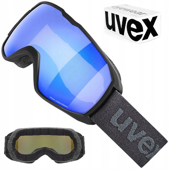 Snowboardové lyžařské brýle Uvex Xcitd CV černé mat 2230