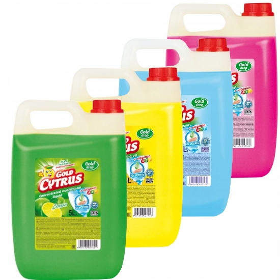 

4 x płyn do mycia naczyń Gold Cytrus 5L MIX