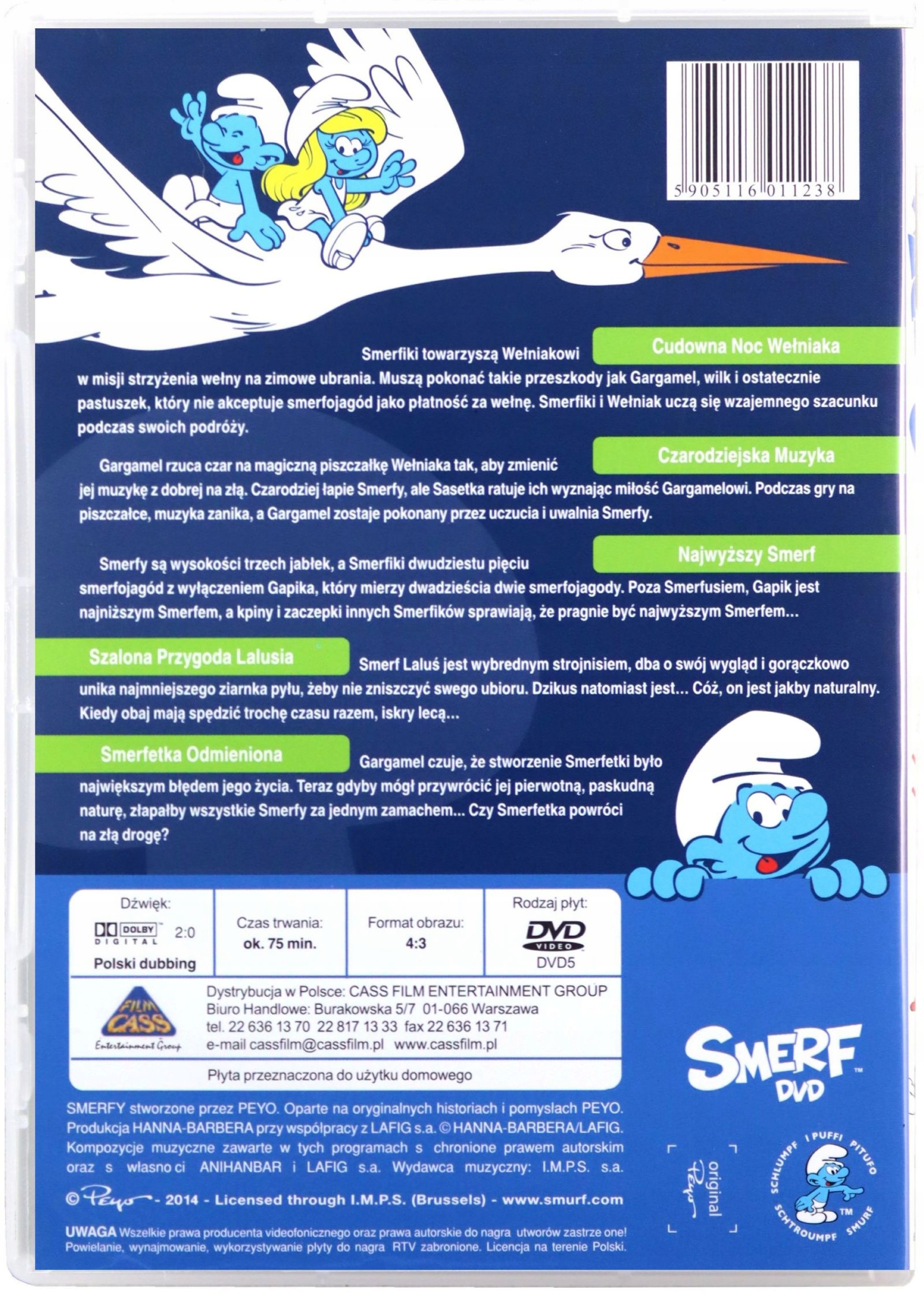 SMERFY: MIŁOŚĆ JEST WSZĘDZIE (DVD) Stan opakowania oryginalne