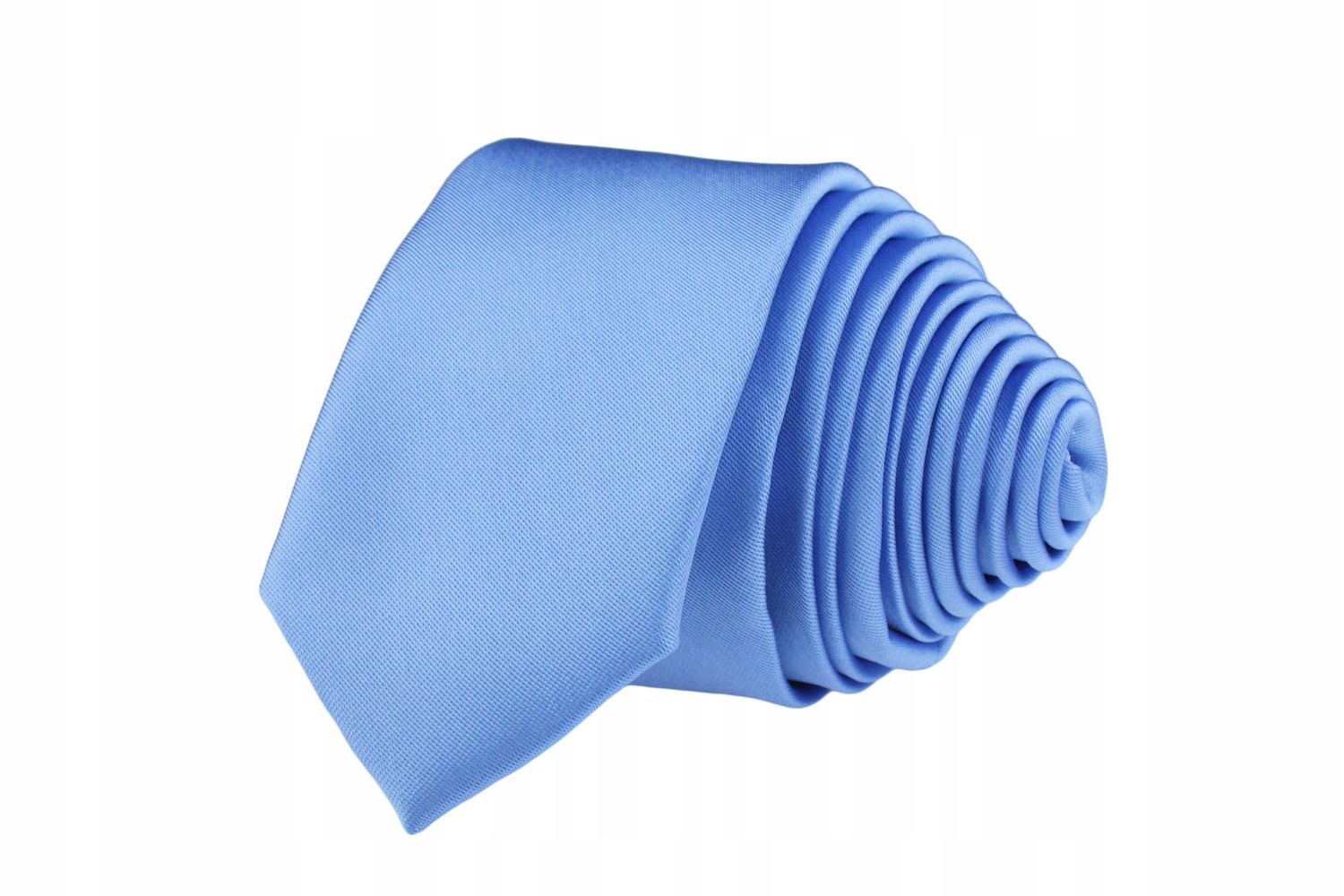 KRAWAT MĘSKI WĄSKI SLIM ŚLEDŹ 5 cm BŁĘKITNY Marka Tissino