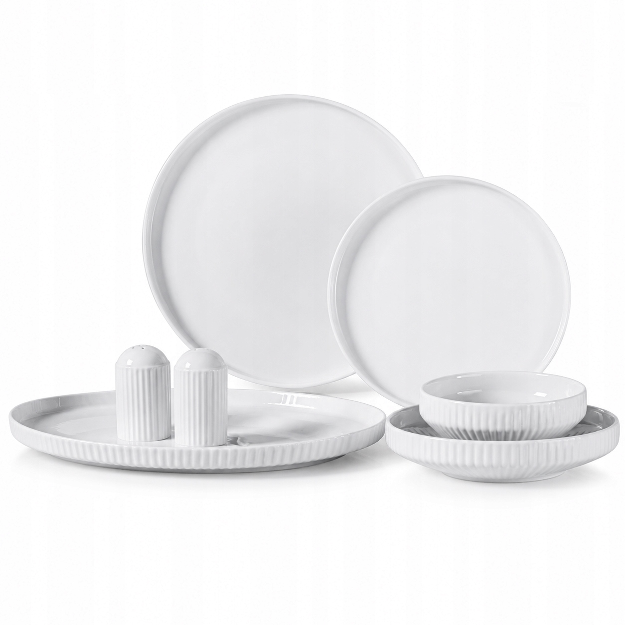 Moderní Jídelní Servis Borneo 27 kusů 6 místný porcelán Premium