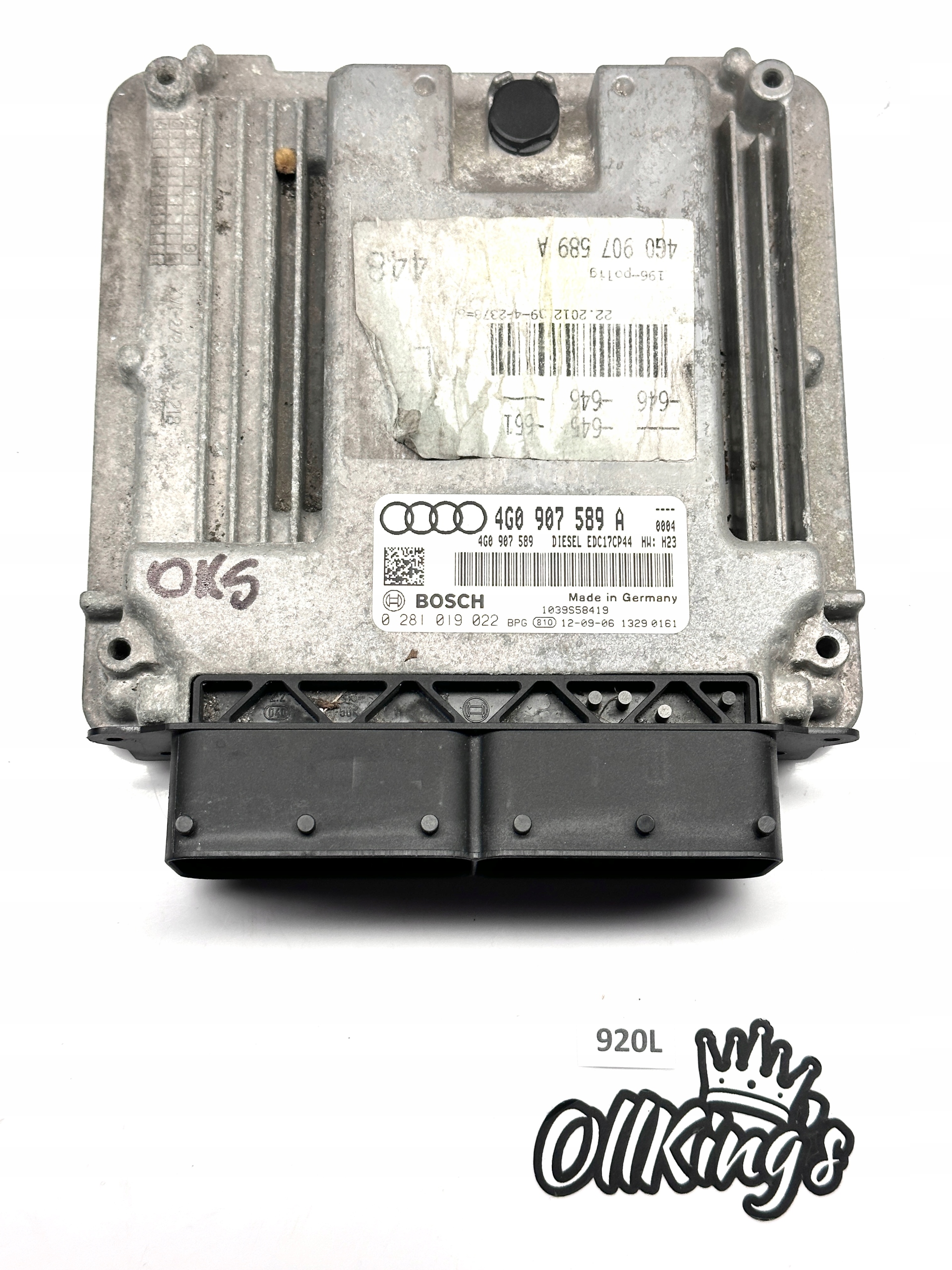 AUDI A6 C7 A7 4G Q5 3.0TDI CGQ computer control unit of the engine ECU 4G0907589A