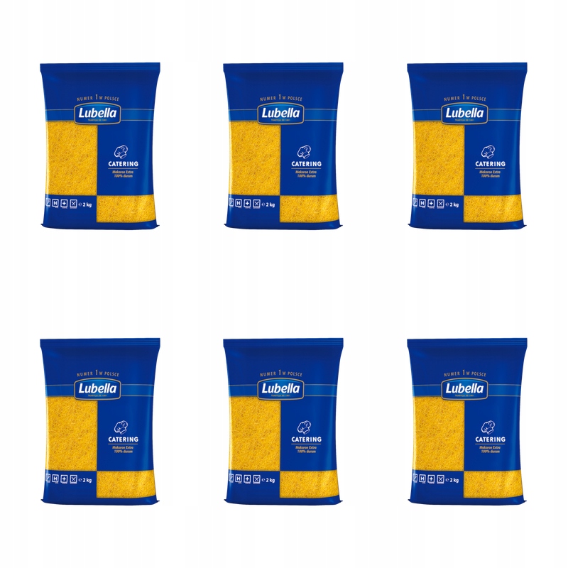 Lubella Catering Makaron nitki cięte 2 kg X6